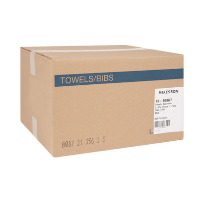 McKesson Deluxe Nonsterile Blue Procedure Towel