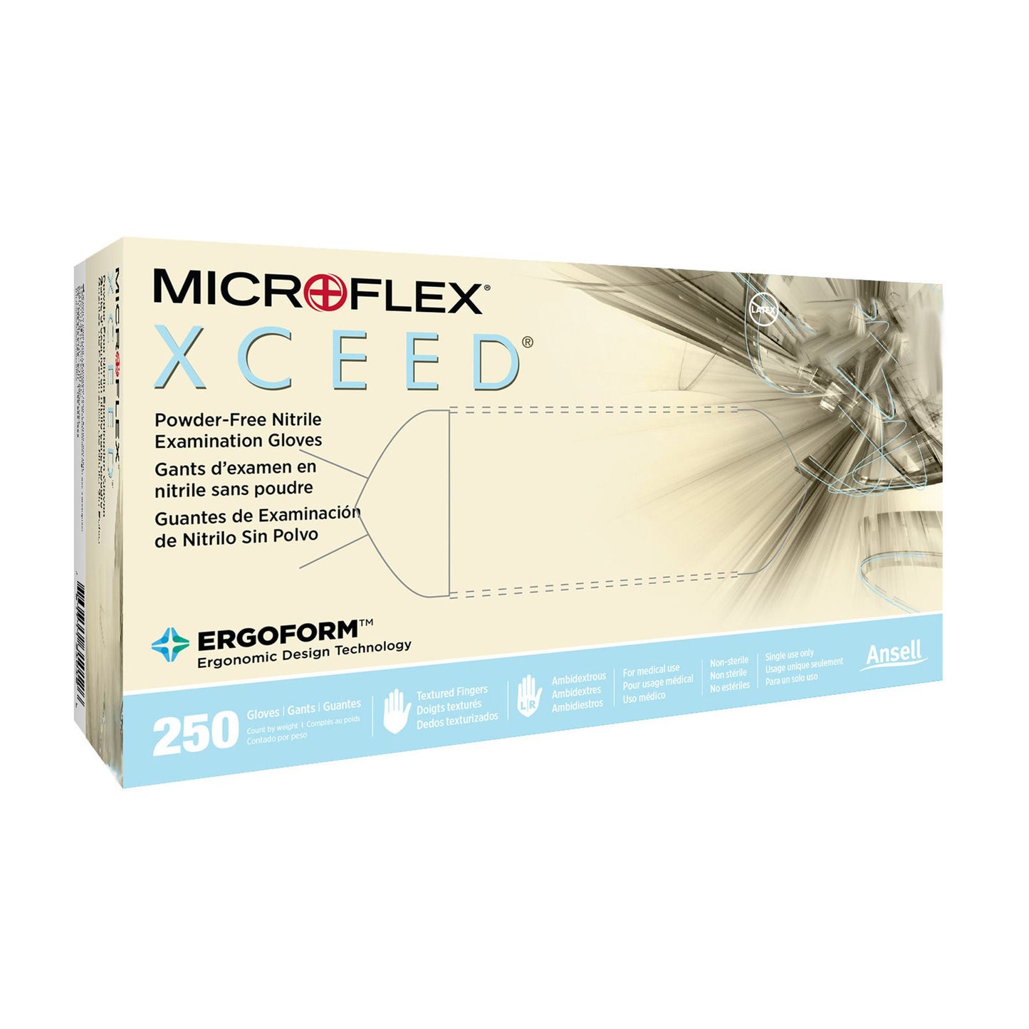 XCEED™ Nitrile Exam Gloves, Blue - view 3