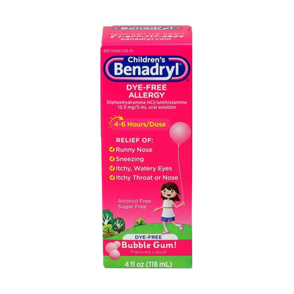Children's Benadryl® Bubble Gum Flavor Children's Allergy Relief