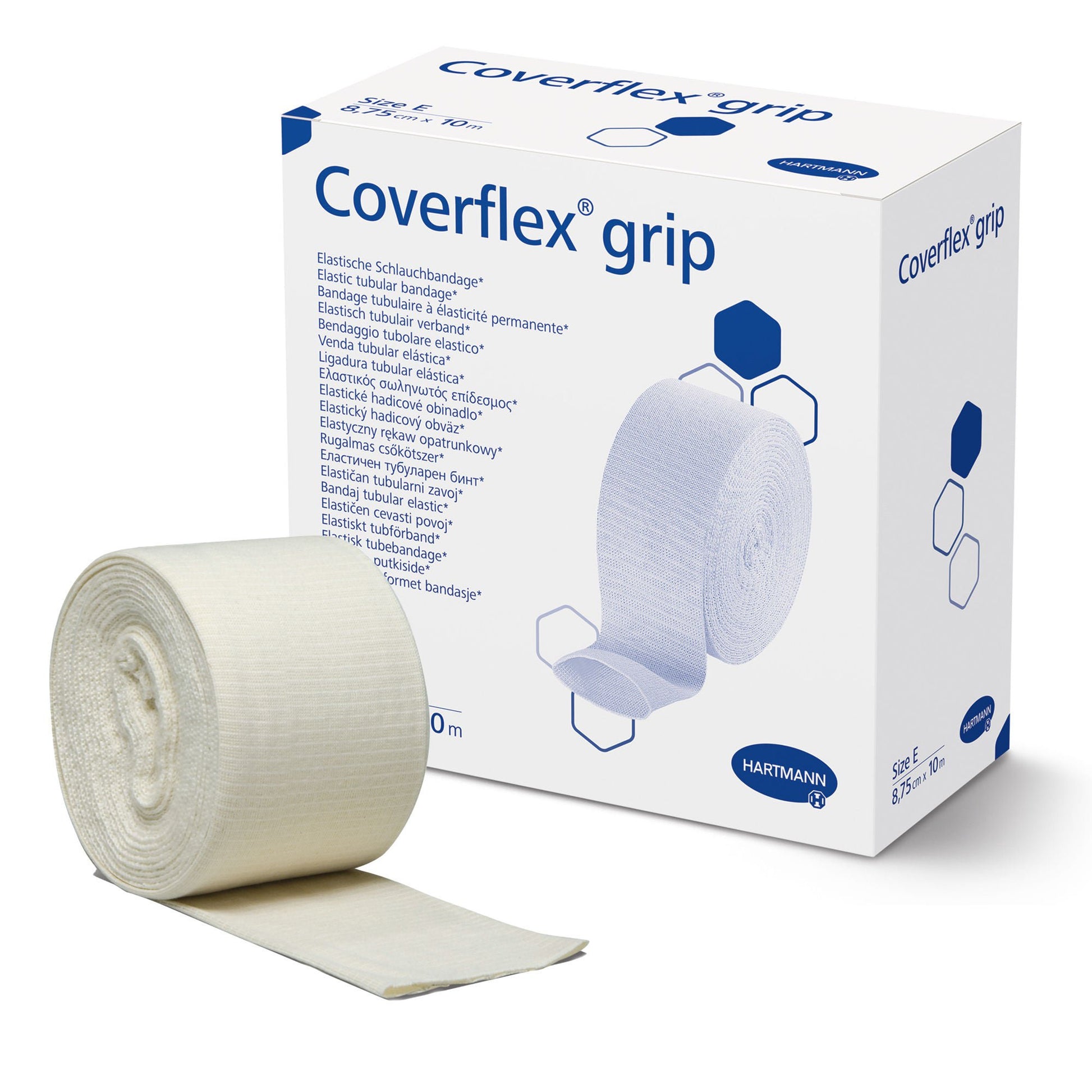 Coverflex® grip Pull-On Elastic Tubular Support Bandage, 3.4" x , Size E