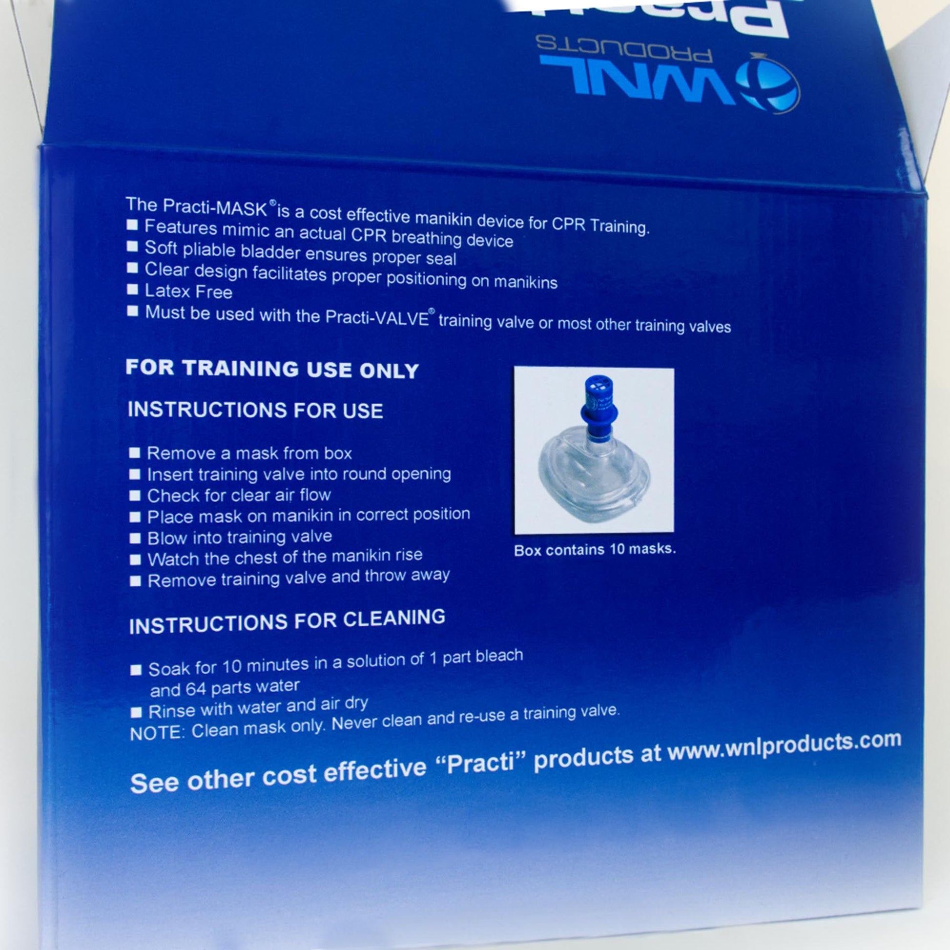 Practi-MASK CPR Trainer with Training Valve Combo Adult / Child