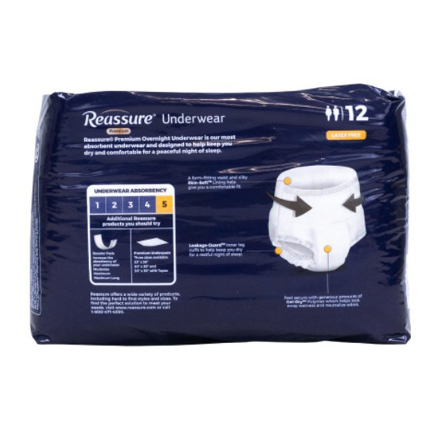 Reassure® Premium Overnight Absorbent Underwear