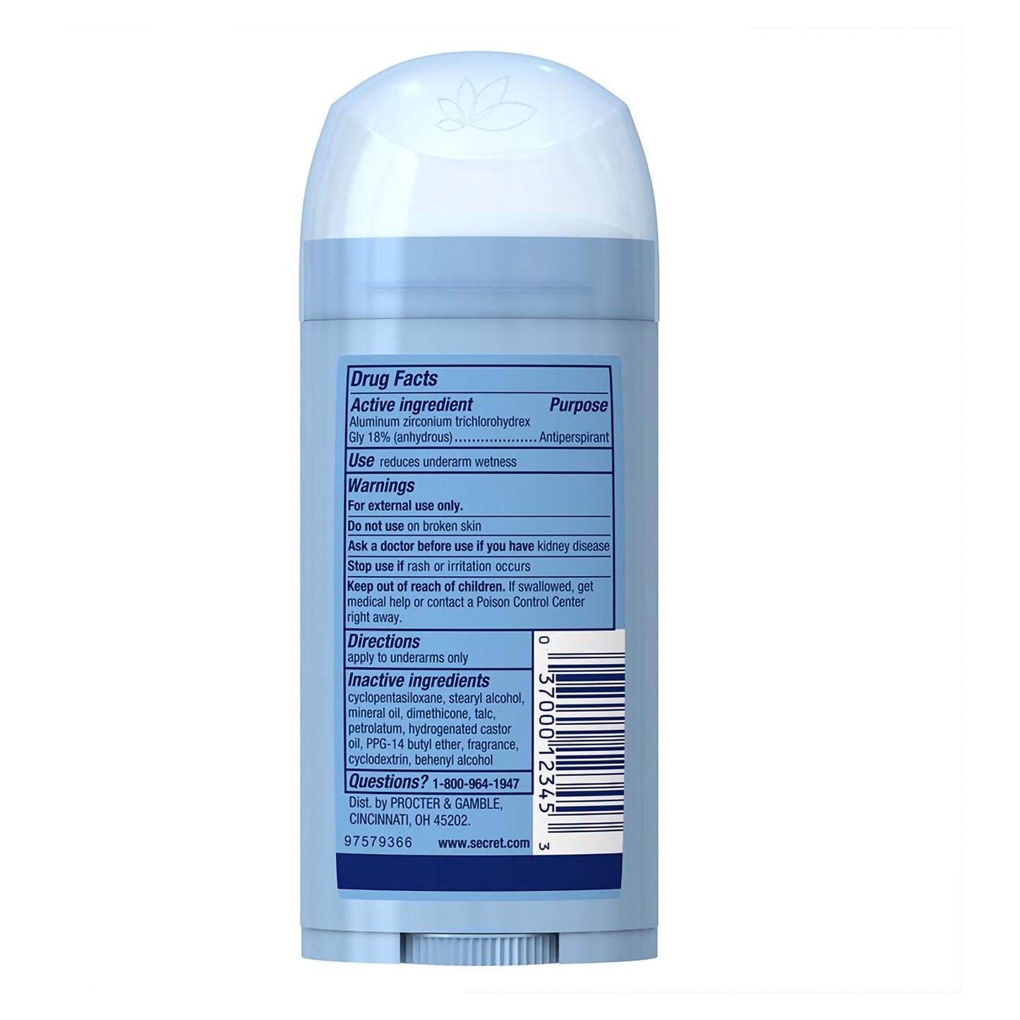 Secret Antiperspirant / Deodorant Solid Unscented