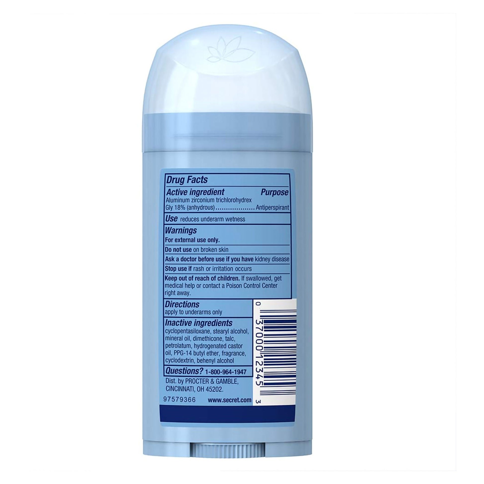 Secret Antiperspirant / Deodorant Solid Unscented