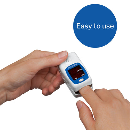 SmartHeart Fingertip Pulse Oximeter, Talking Blood Oxygen Saturation Monitor