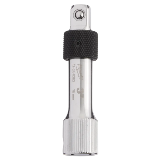 Milwaukee 3/8" Drive 3" Locking Extension 43-24-9303 | 3/8 in Drive, Chrome Vanadium Steel