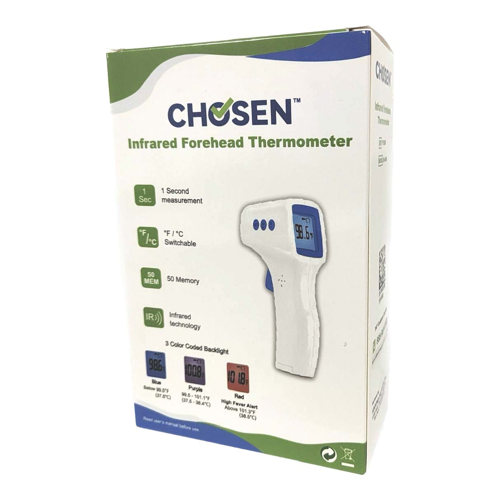 Chosen Non-Contact Skin Surface Thermometer Infrared Skin Probe Handheld