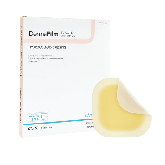 DermaFilm® Extra Thin Clear with Grid Hydrocolloid Dressing