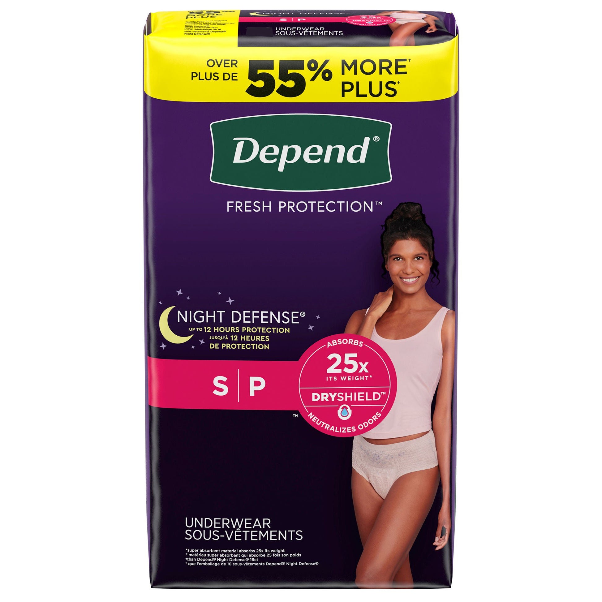 Depend® Night Defense® Women's Absorbent Underwear