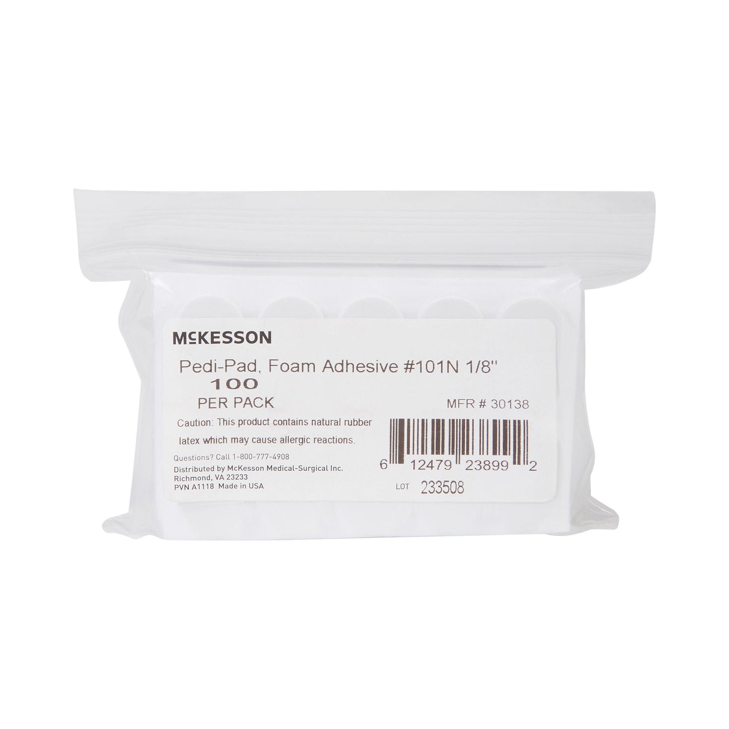 McKesson Pedi-Pad White Protective Pad, – Narrow