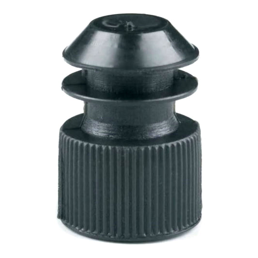 McKesson Tube Closure Flanged Plug Cap 13 mm Diameter NonSterile Black