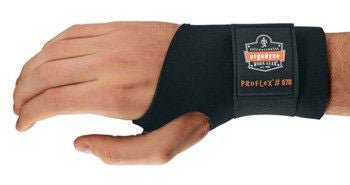 ProFlex 670 Ambidextrous Wrist Support Single Strap Neoprene Left or Right Hand Black