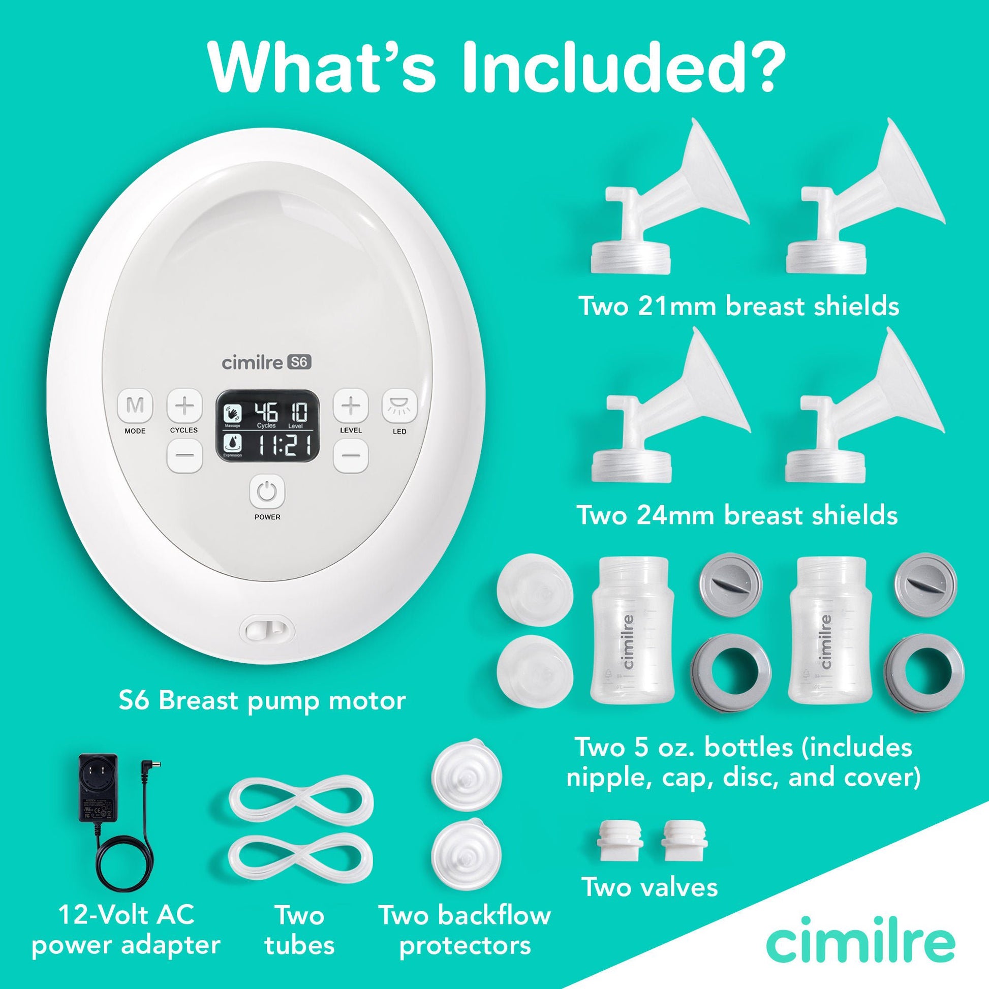 Cimilre S6 Double Electric Breast Pump Kit