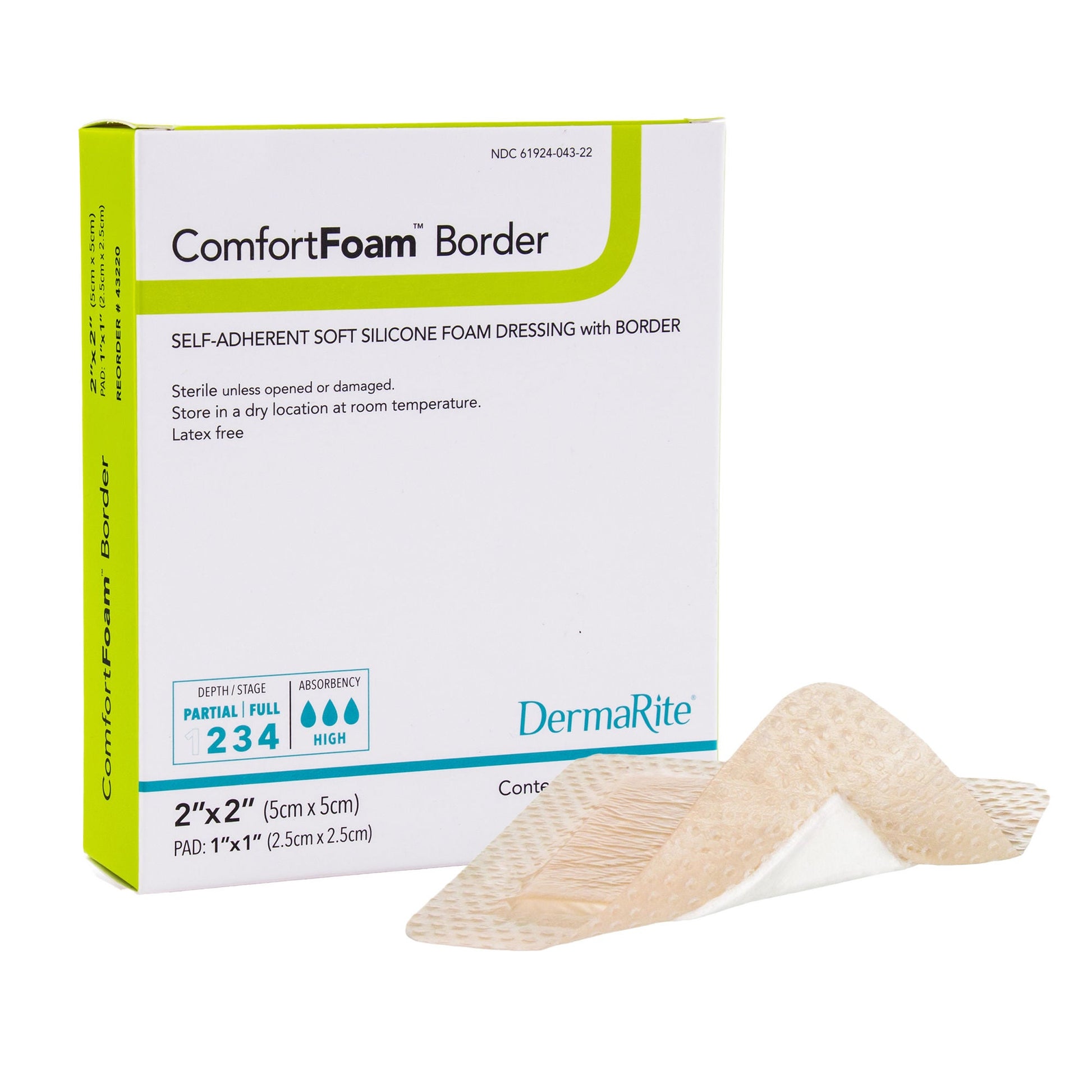 ComfortFoam™ Border Self-Adherent Soft Silicone Foam Dressing