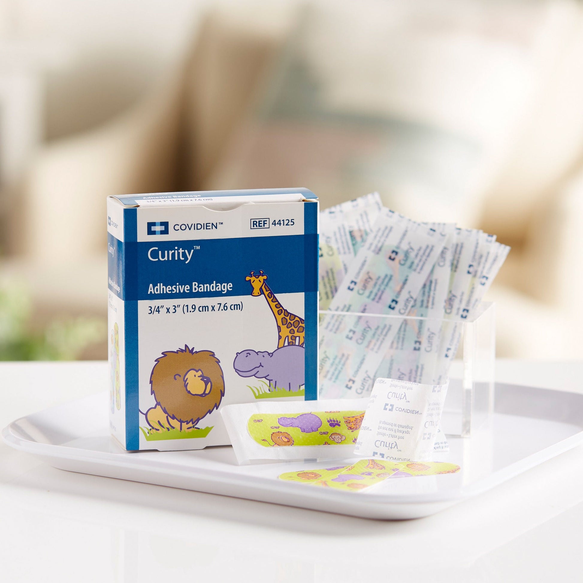 Curity™ Zoo Design Adhesive Strip, ¾ x