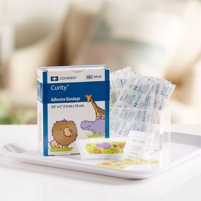 Curity™ Zoo Design Adhesive Strip, ¾ x