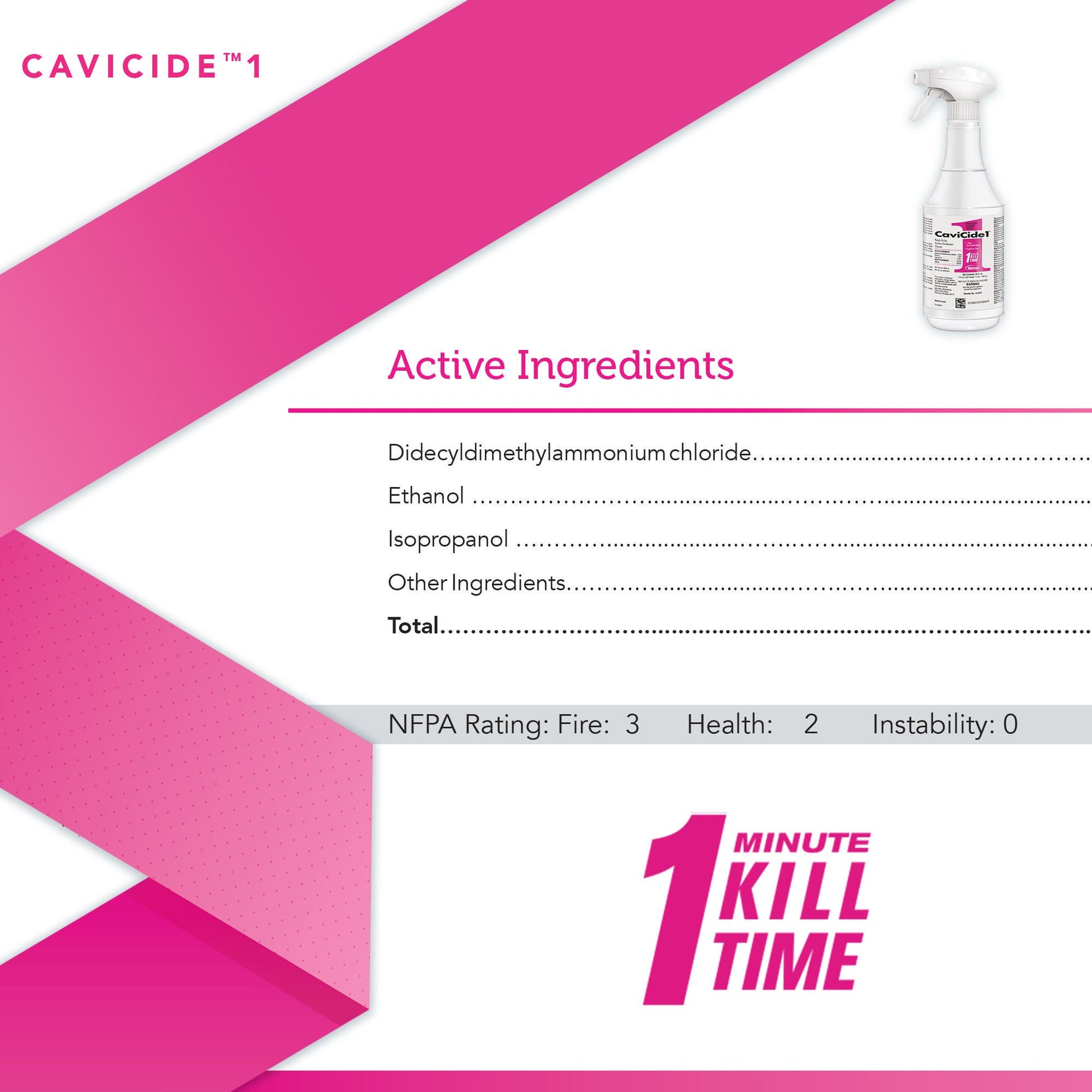 CaviCide1™ Surface Disinfectant Cleaner, Trigger Spray Bottle