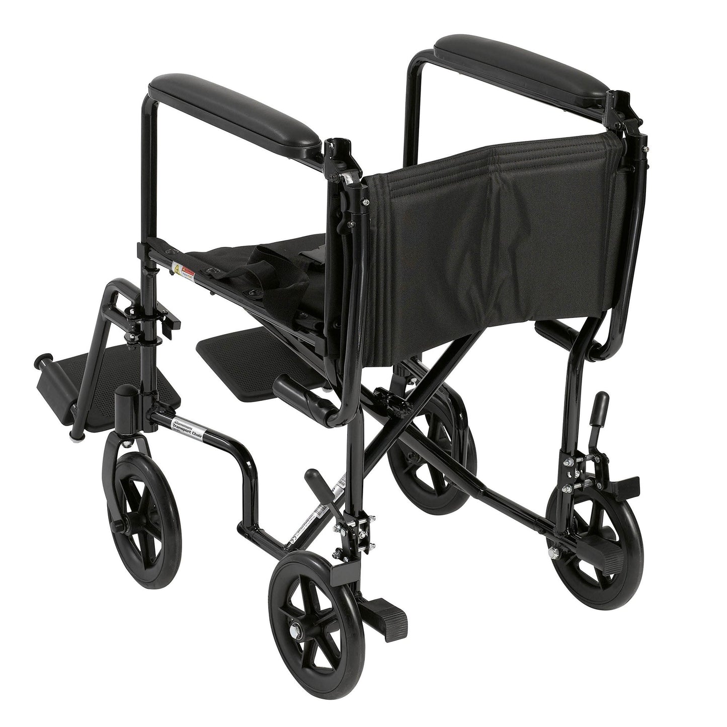 drive™ Transport Chair, Black, 17-Inch Seat Width