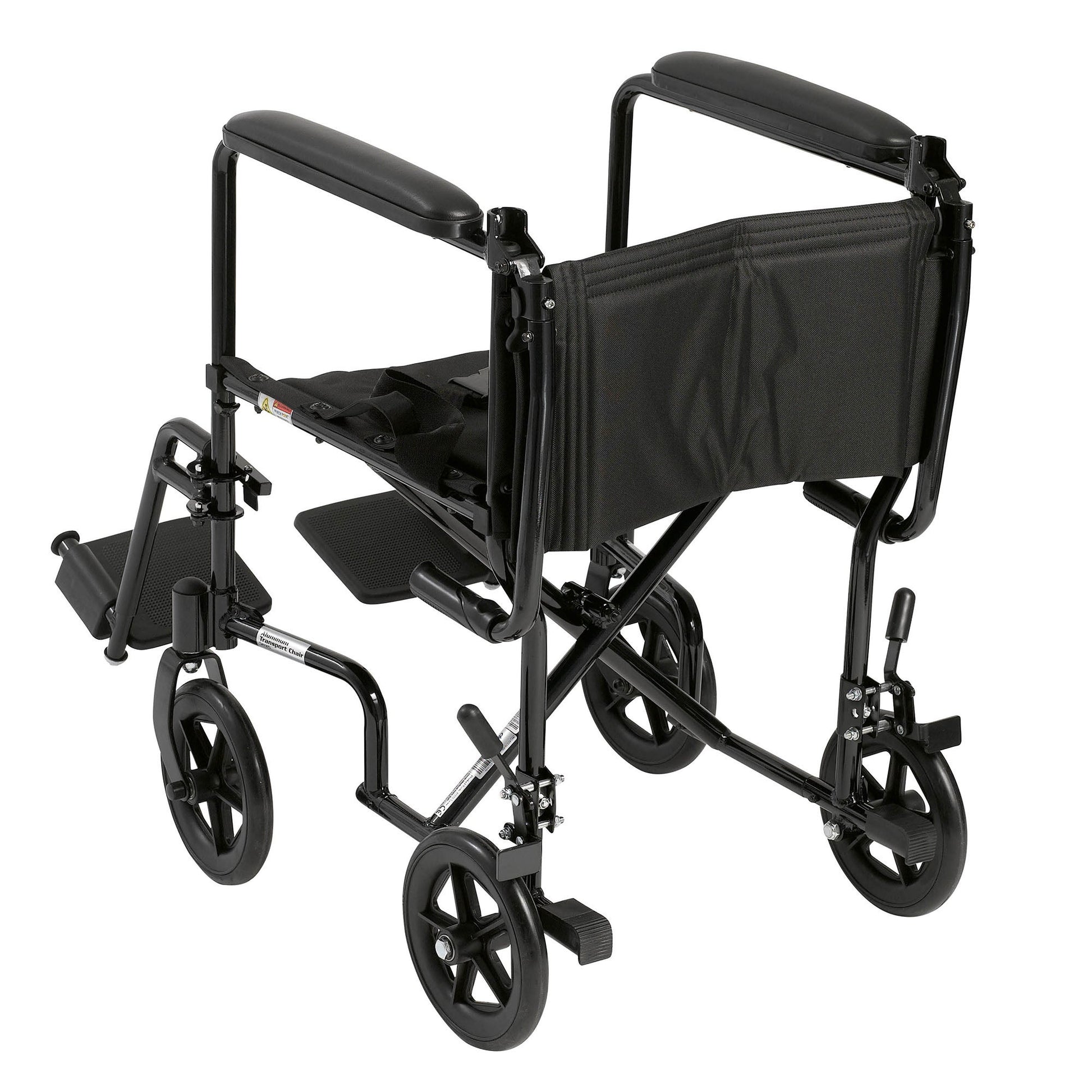 drive™ Transport Chair, Black, 17-Inch Seat Width