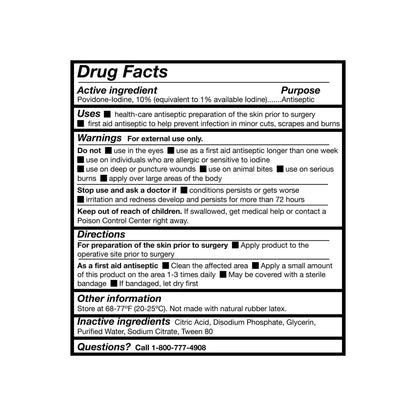McKesson Microbicide Antiseptic PVP Scrub Solution, bottle