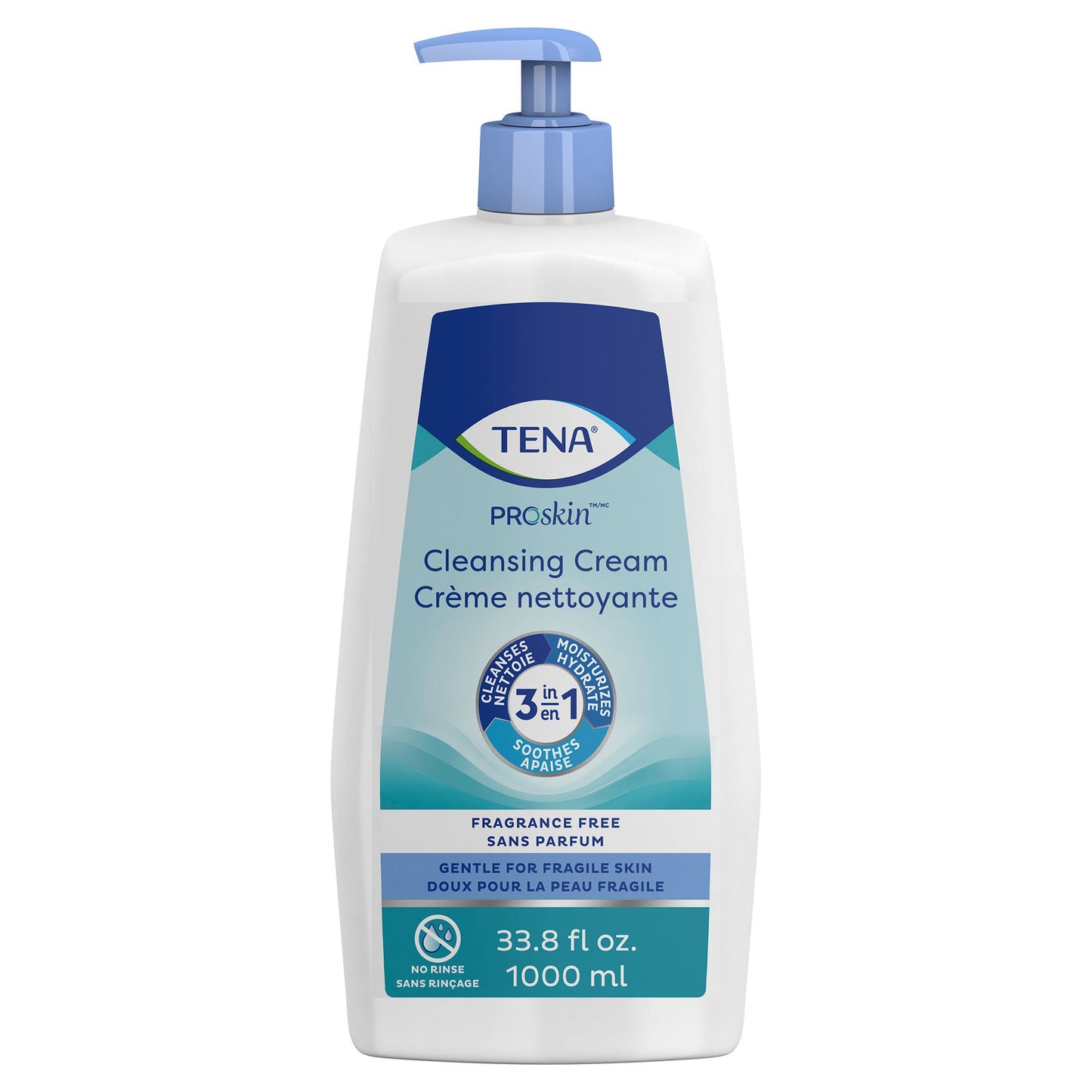 Tena® Body Wash Cleansing Cream, Alcohol-Free 3-in-1 Formula, Unscented
