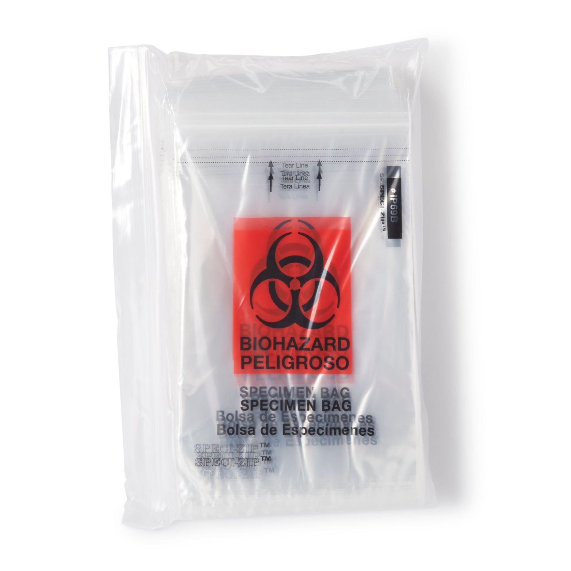 Speci-Zip® Specimen Transport Bag with Document Pouch, Zip Closure