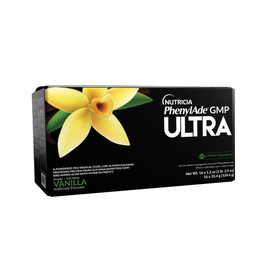 PhenylAde GMP ULTRA Oral Supplement Vanilla Flavor Powder / 33.4 Gram Individual Packet