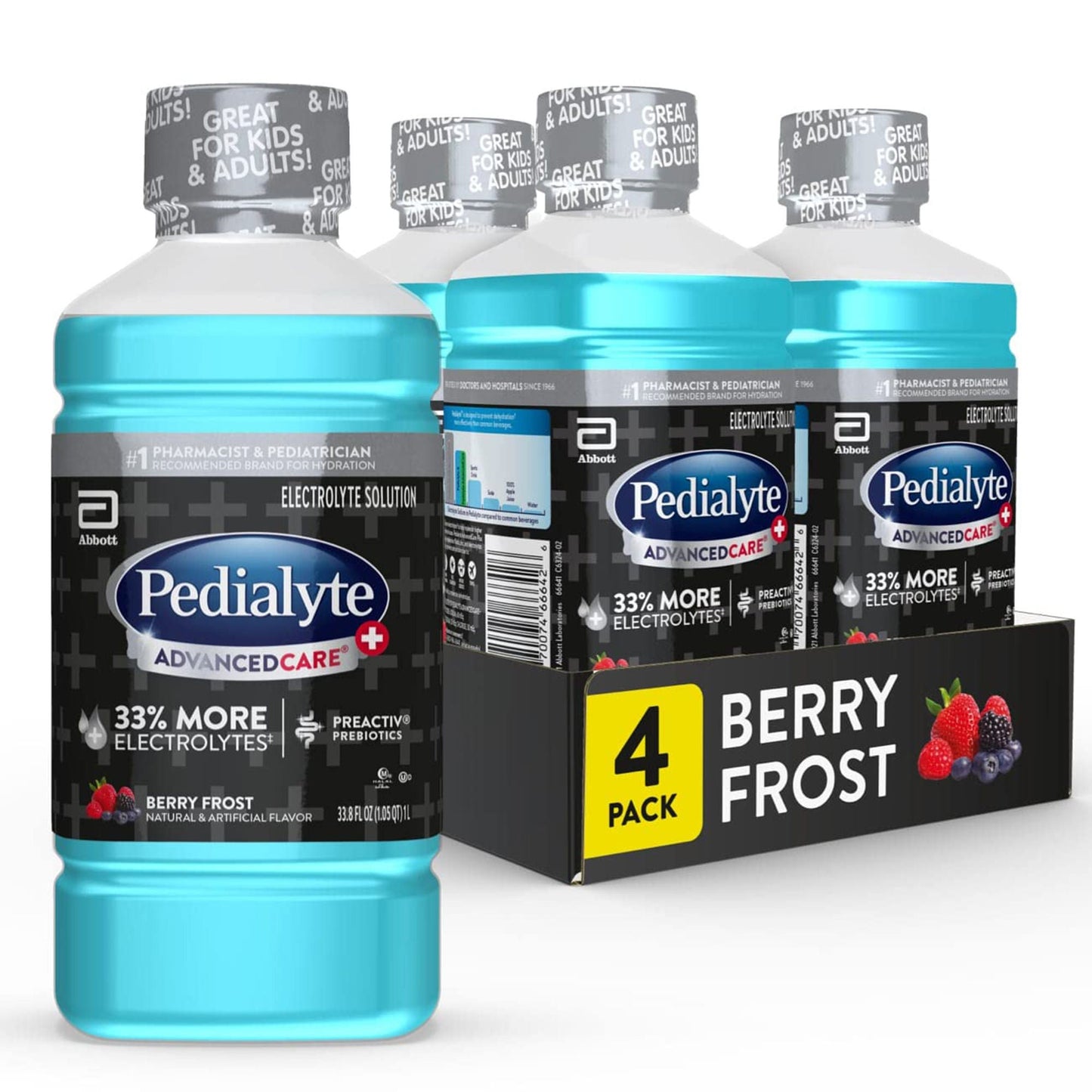 Pedialyte® AdvancedCare™ Plus Berry Frost Electrolyte Solution, Bottle