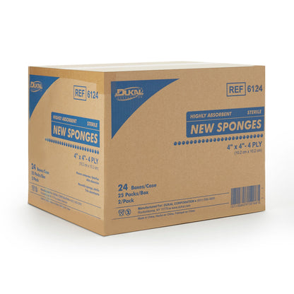 Dukal™ Sterile Nonwoven Sponge, 4-Ply