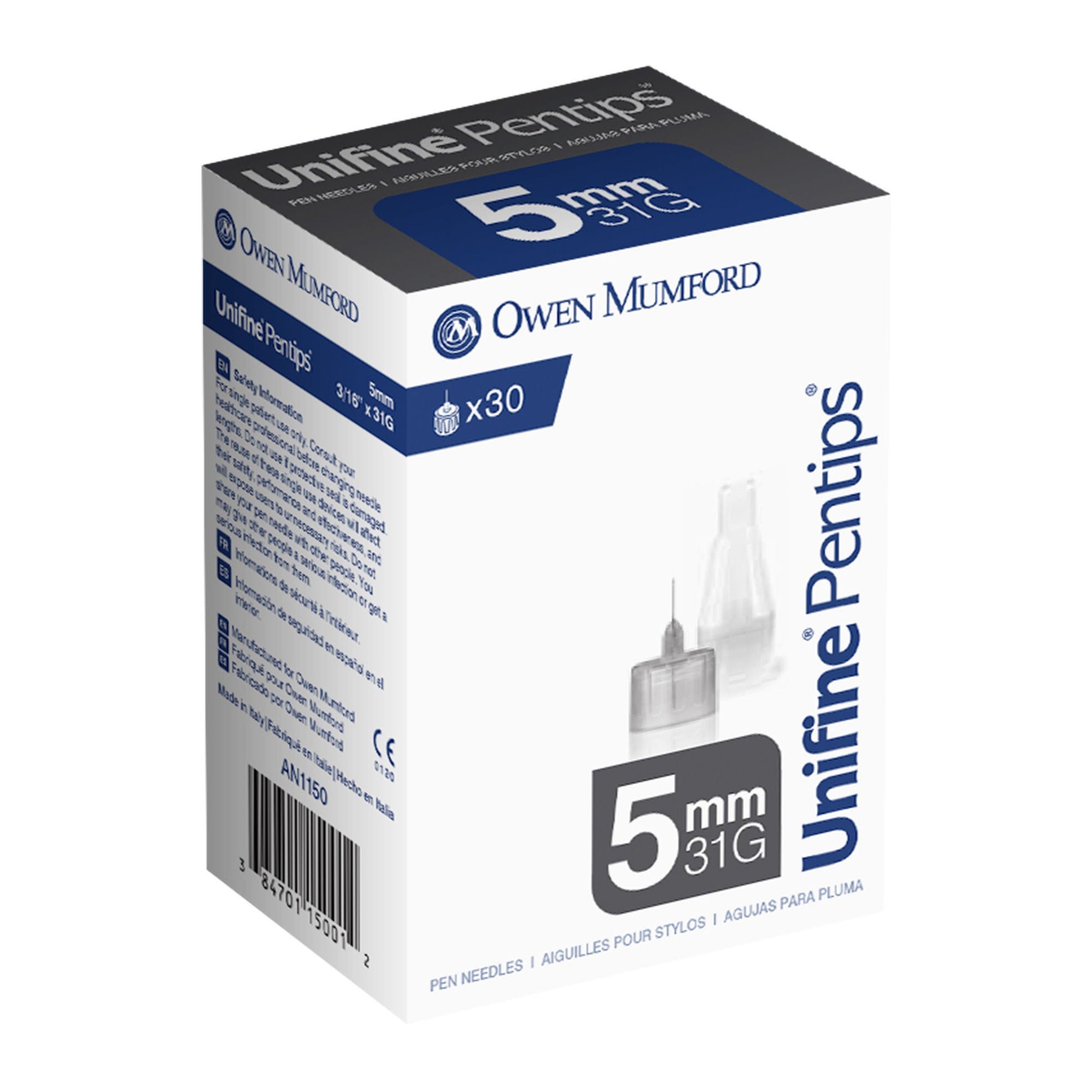 Unifine® Pentips® Standard Insulin Pen Needle, 4 mm Length