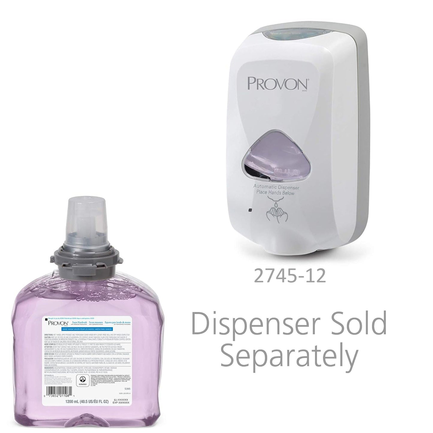 Provon® Foaming Handwash, Dispenser, Refill Bottle, Cranberry Scent