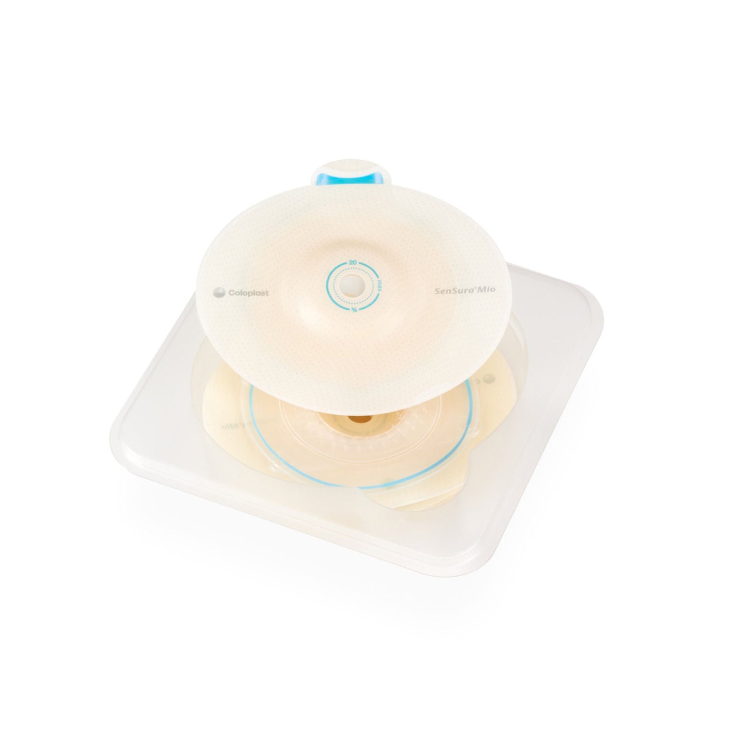 SenSura® Mio Flex Convex Light Barrier, Stoma Opening, Red Color Match