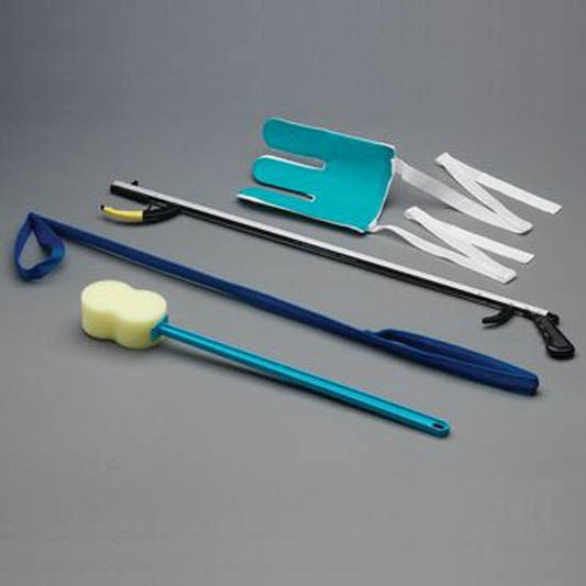 SammonsPreston Hip Kit 9 ADL Hip / Knee Equipment Kit Reacher - 32 Inch Length / Leg Lifter - 41 Inch Length