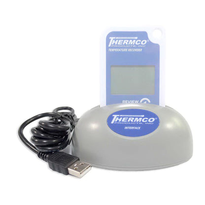 LogTag TRED30-16R Refrigerator / Freezer Vaccine Data Logger with Alarm Kit Fahrenheit / Celsius -40° to 210°F (-40° to 99°C) External Bottle Probe Wall Mount Battery Operated