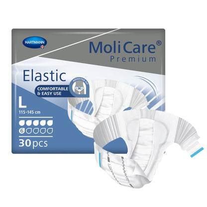 MoliCare® Premium Elastic 6 Drop Absorbency Incontinence Briefs