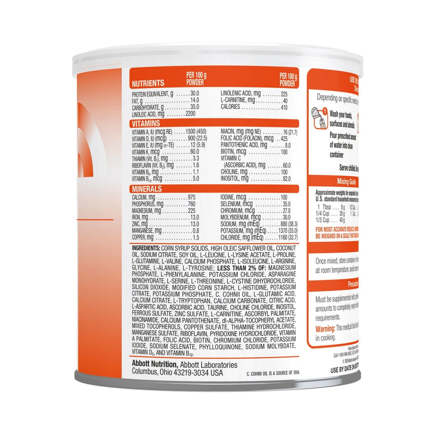 Hominex®-2 Food for Vitamin B-6–Nonresponsive Homocystinuria, Hypermethioninemia