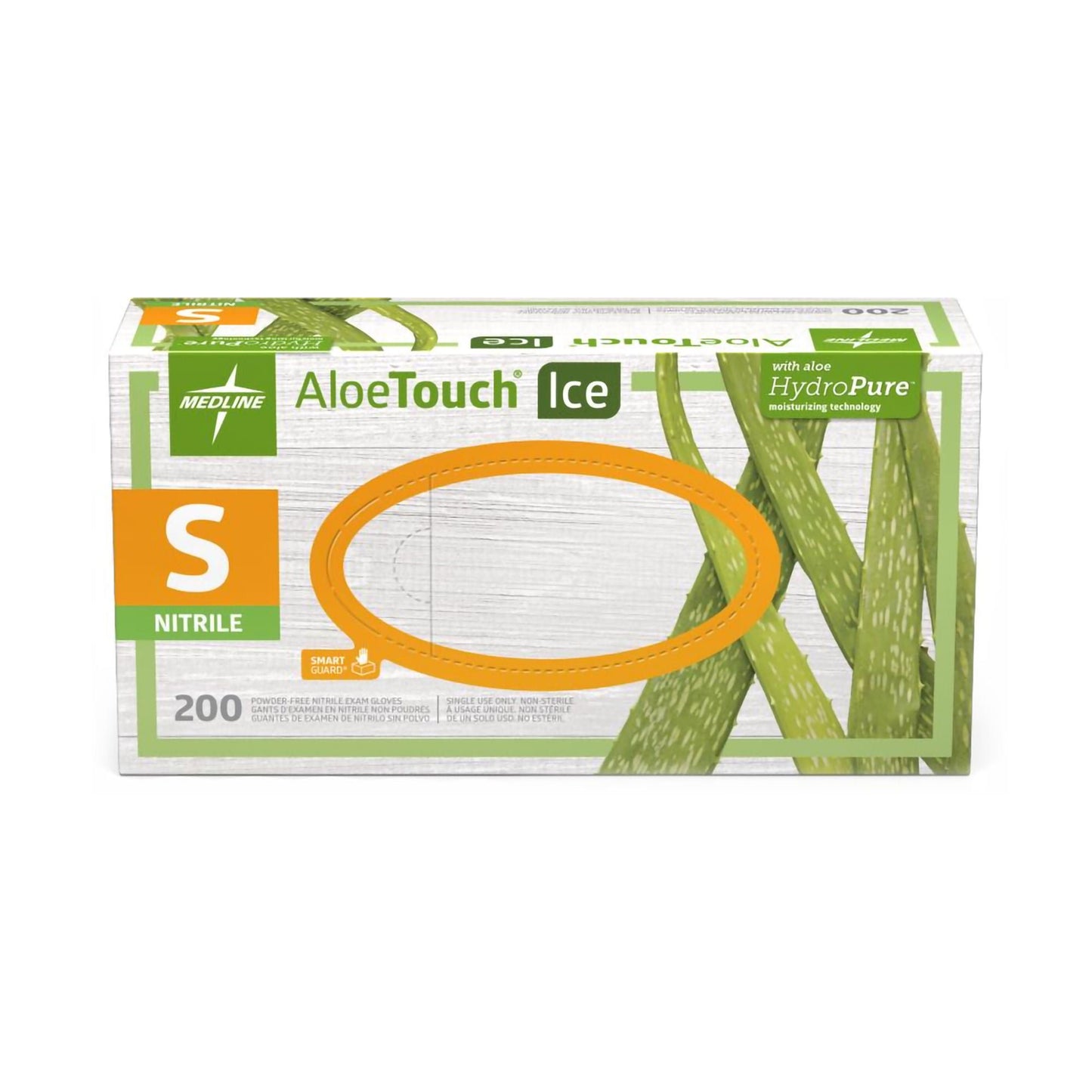 Aloetouch® Ice™ Nitrile Exam Gloves, Green - view 2