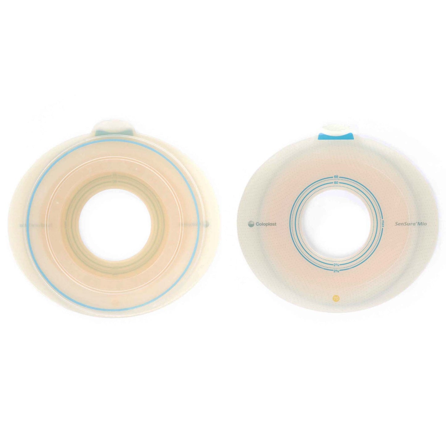 SenSura® Mio Flex Ostomy Barrier, Stoma Opening, Red Color Match