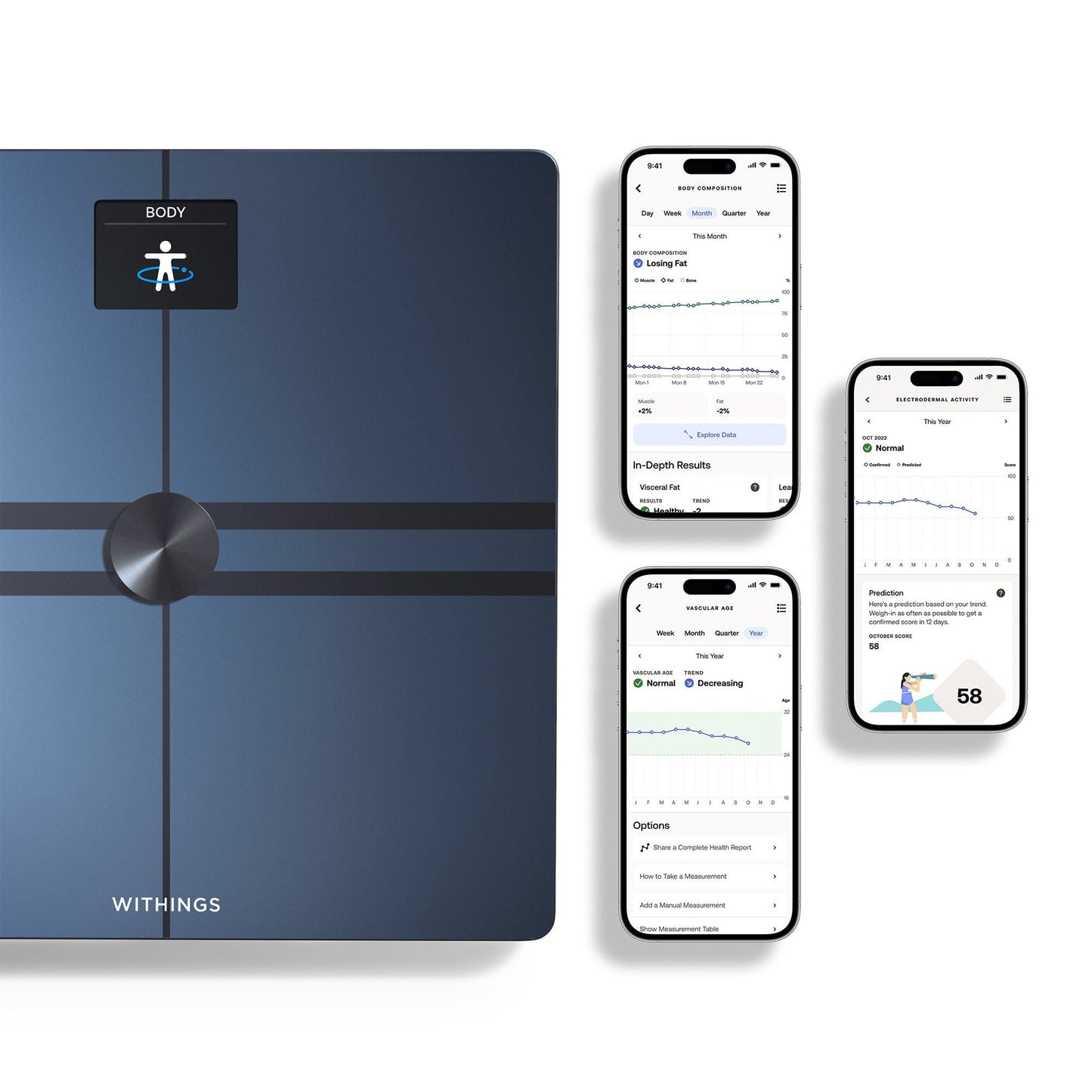 Withings Body Comp Wi-Fi Smart Scale, Black