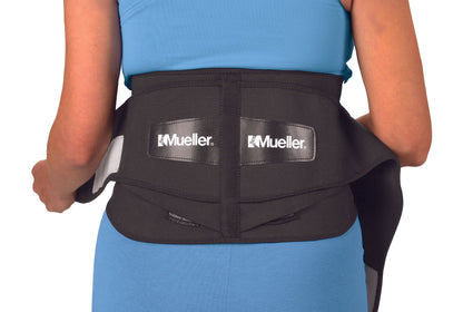 Mueller Back Brace Hook and Loop Strap Closure 50 to 70 Inch Waist Circumference 9 Inch Height Adult
