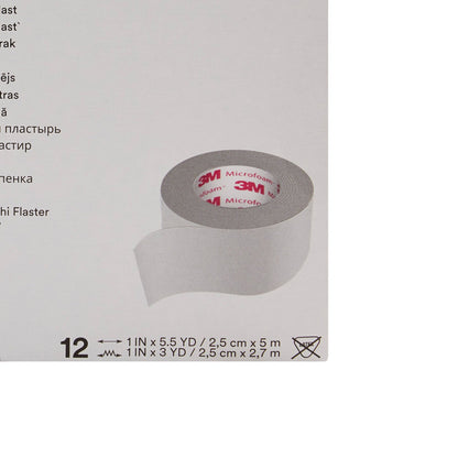 3M™ Microfoam™ Foam / Acrylic Adhesive Medical Tape, White