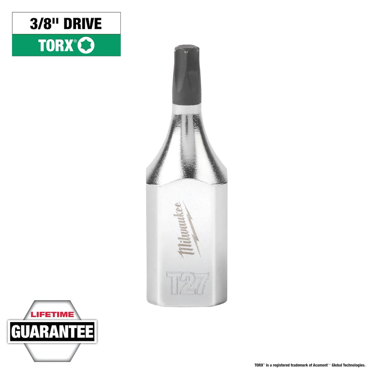 Milwaukee 3/8" Drive T27 TORX Bit Socket 45-34-1012 | 3/8 in Drive