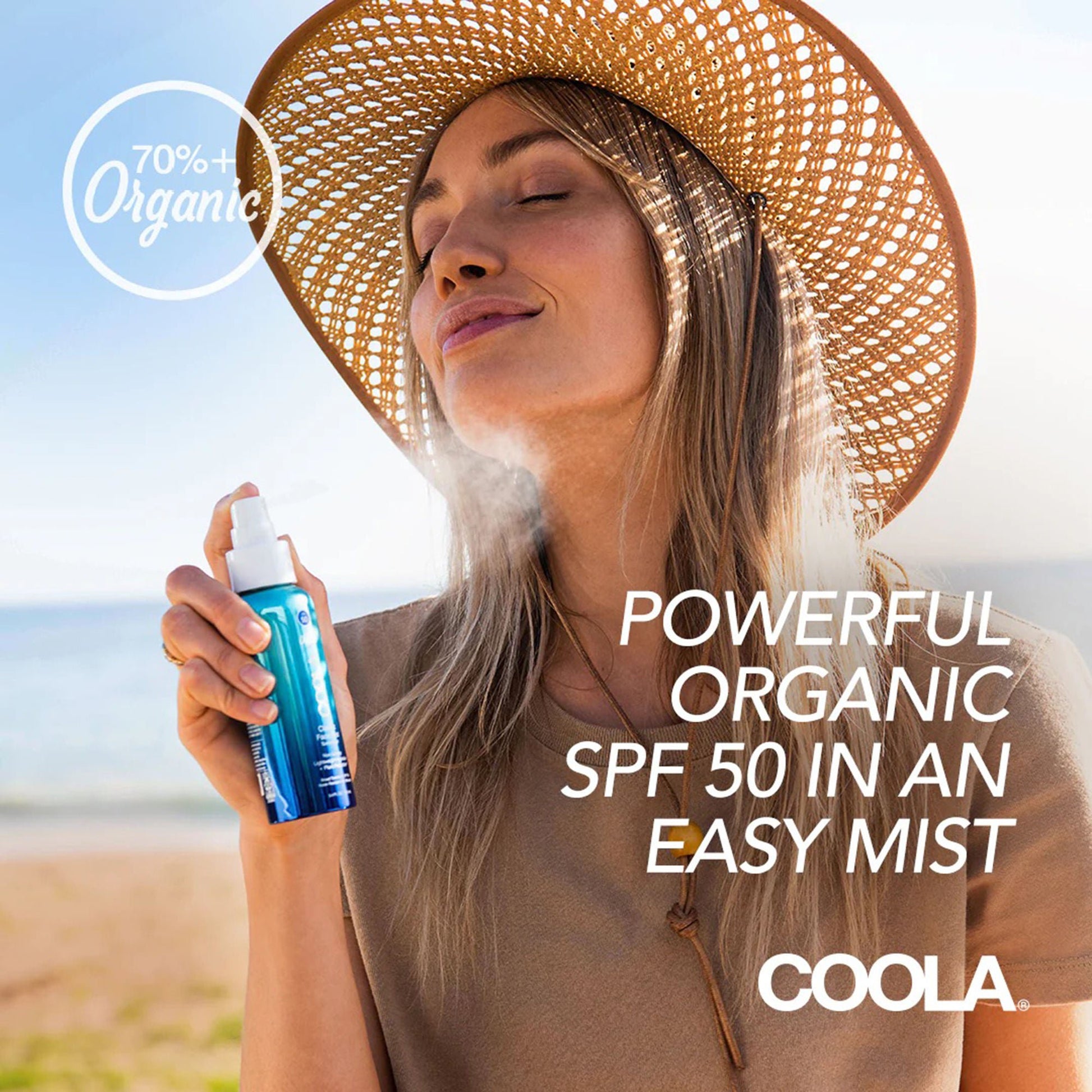 Coola® Classic Face Mist Sunscreen with Plant Protection® SPF 50, Can