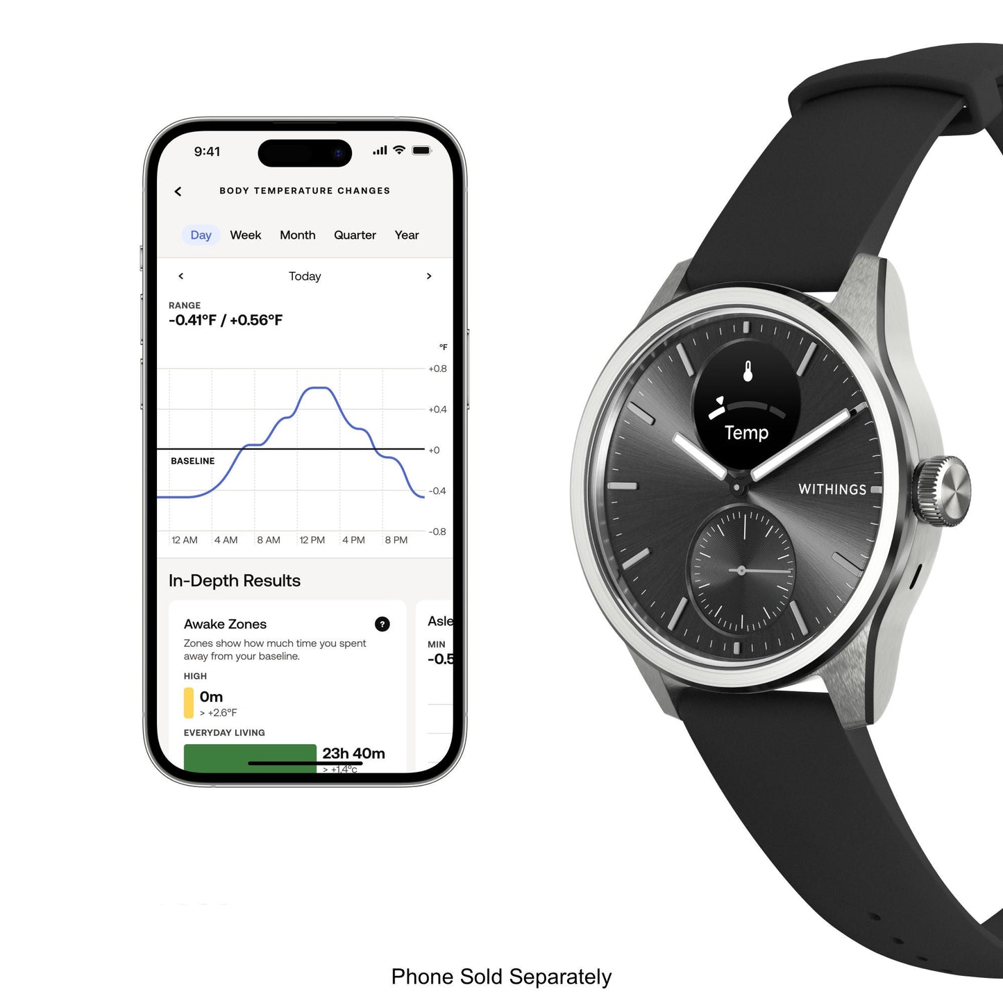 Withings ScanWatch 2 Smart Watch, 42mm, Black