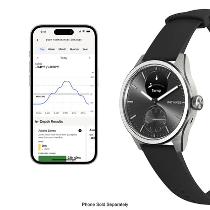 Withings ScanWatch 2 Smart Watch, 42mm, Black