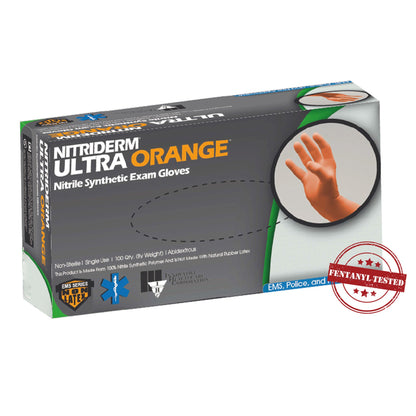 NitriDerm® Ultra Orange™ Nitrile Exam Gloves, Orange - view 5