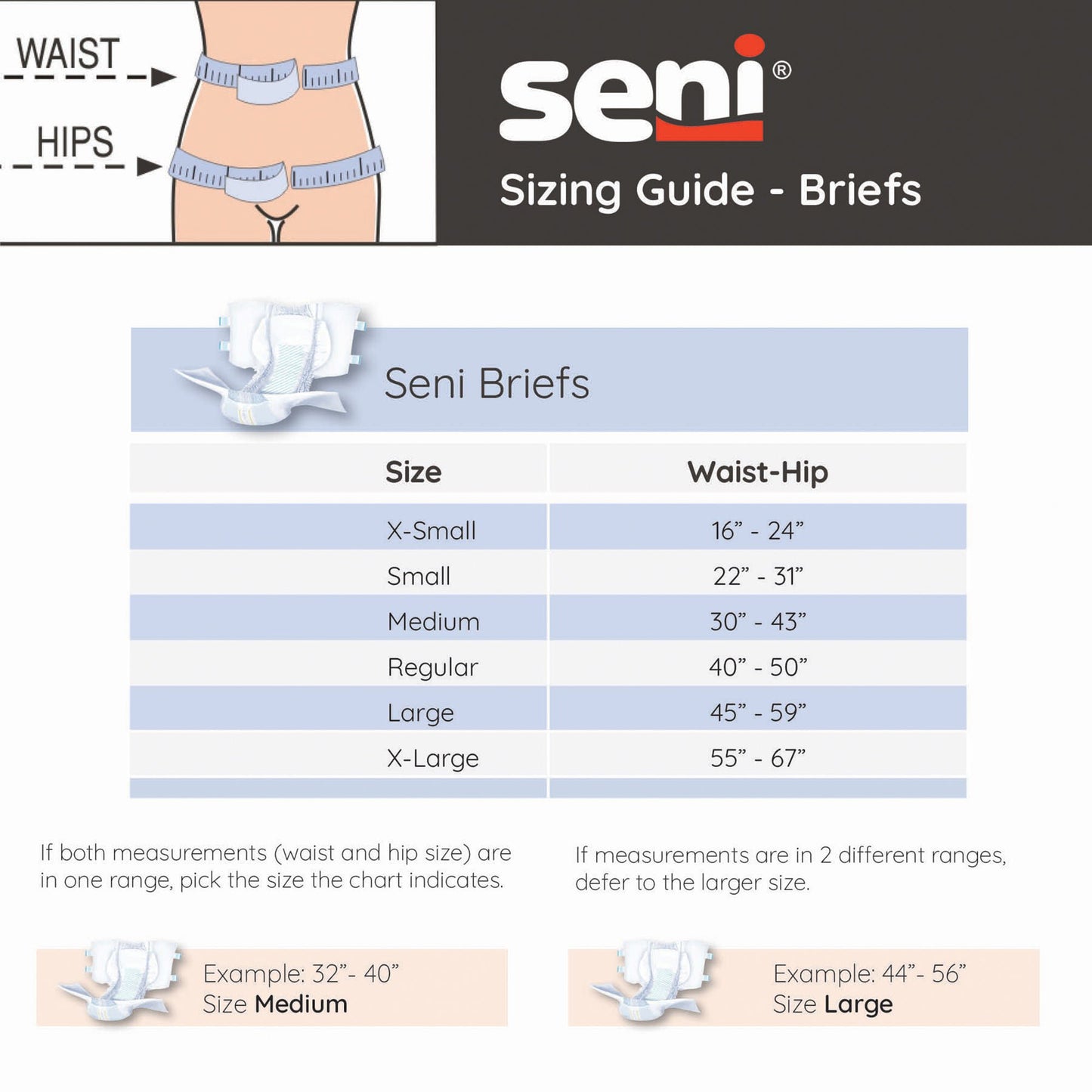 Seni® Super Heavy Absorbency Incontinence Brief