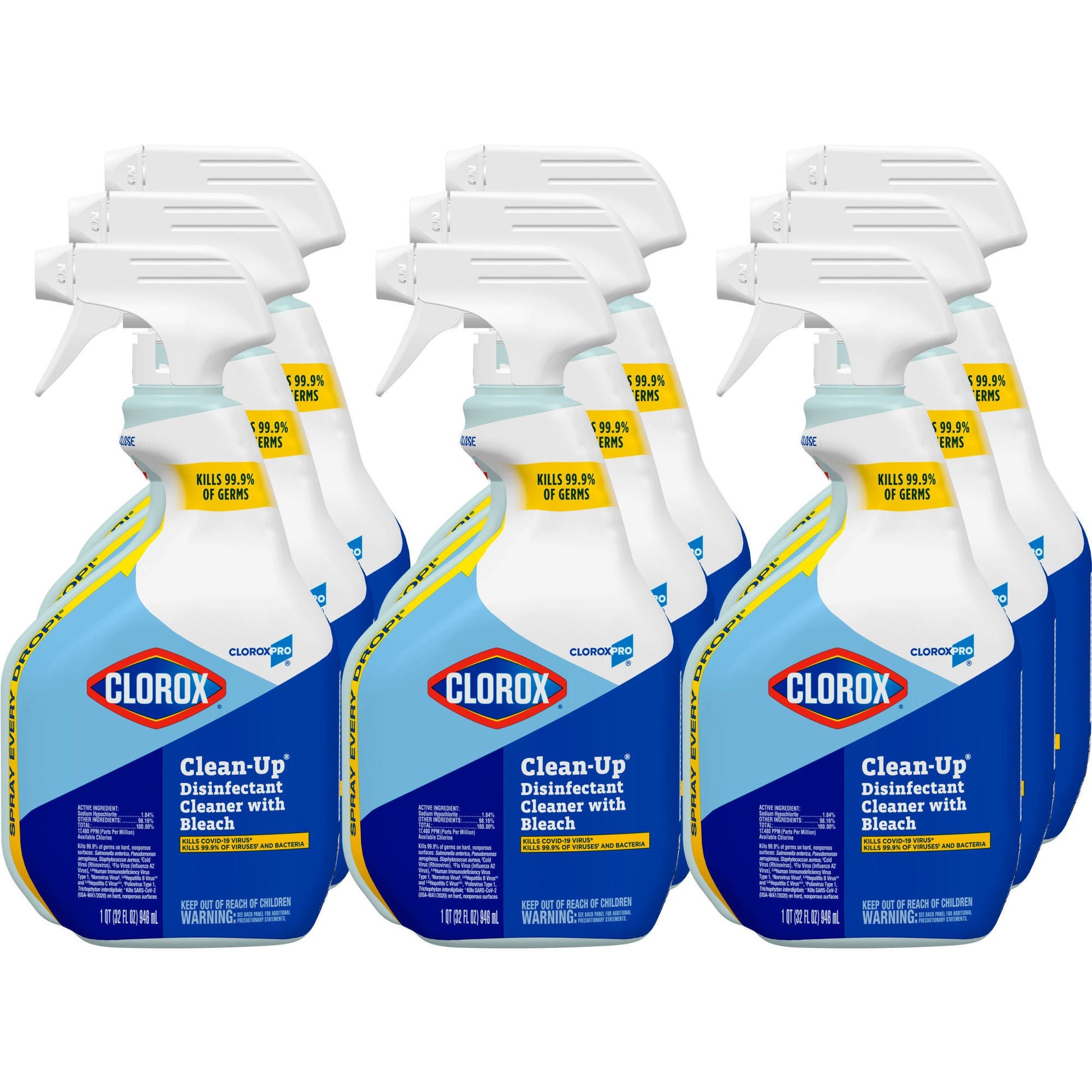 Clorox Pro™ Clean-Up® Disinfectant Cleaner w/ Bleach, spray bottle