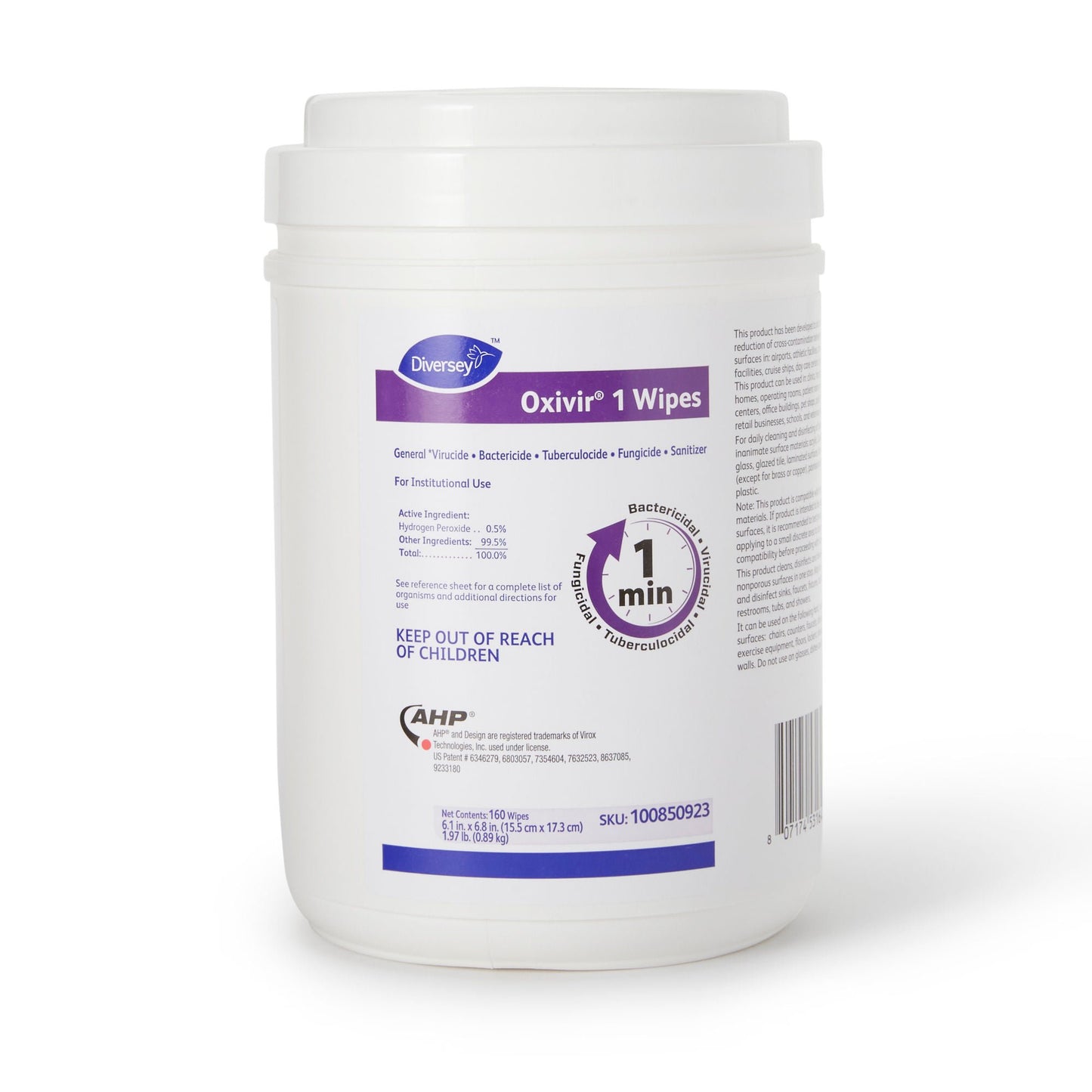 Diversey™ Oxivir® 1 Hydrogen Peroxide Surface Disinfectant Wipes