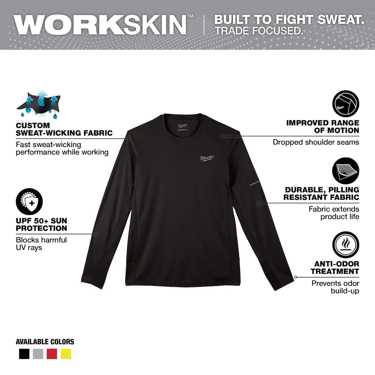 Milwaukee WORKSKIN Lightweight Performance Shirt - Long Sleeve 415